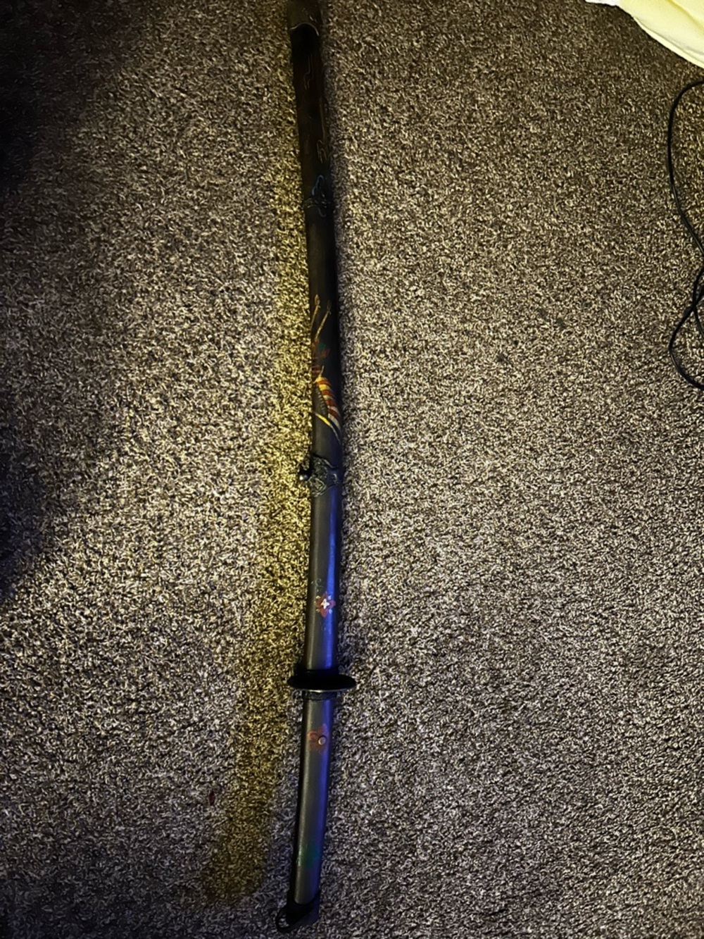 Flower engraving Katana